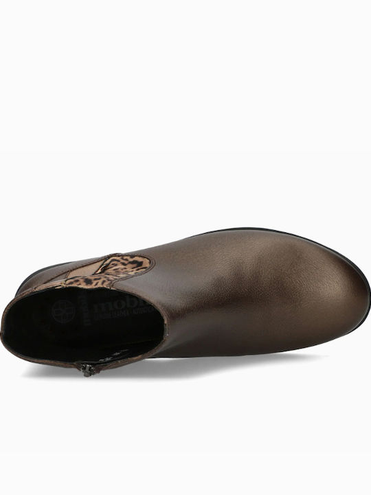 Ghete de Damă din Piele până la Gleznă Bronze