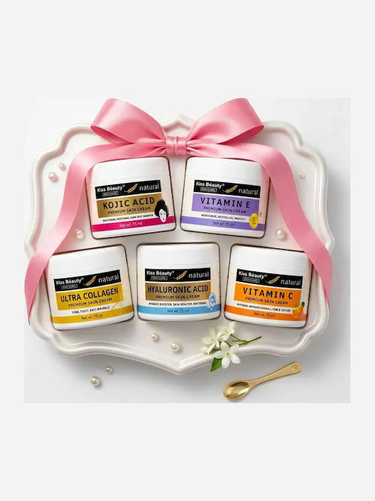 Set 5 Face Creams Kiss Beauty