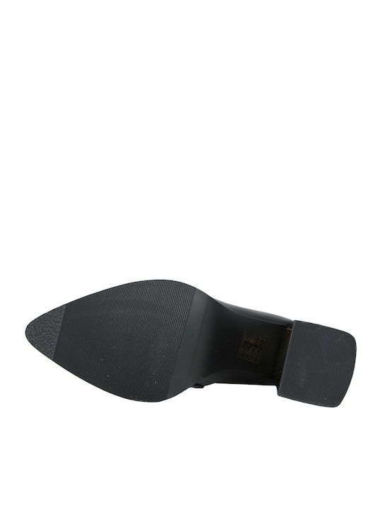 Borgel Black Leather Women's Boots