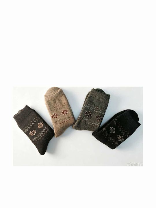 Coco&Hana Γυναικείες Κάλτσες Πολύχρωμες 4Pack