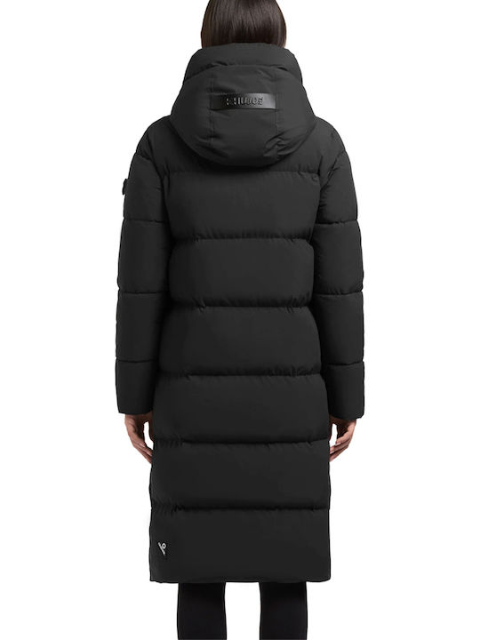 Khujo Matt Women's Windproof Puffer Jacket for Winter Black