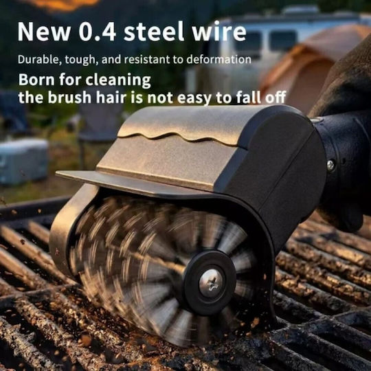 Rechargeable Electric BBQ Brush USB 2606gv-672 Black