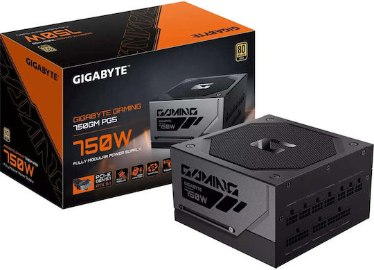 Gigabyte 750GM PG5 750W Μαύρο Τροφοδοτικό Υπολογιστή Full Modular 80 Plus Gold