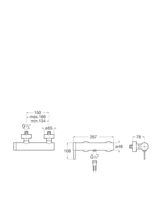 Roca Thermostatic Shower Mixer Faucet