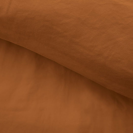 L-c Liam Σετ Παπλωματοθήκη 240x220cm Υπέρδιπλη με 4 Μαξιλαροθήκες Caramel