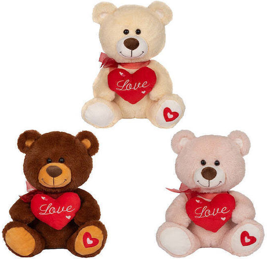 Fun World Valentine's Day Teddy Bear Plush Toy 30 cm