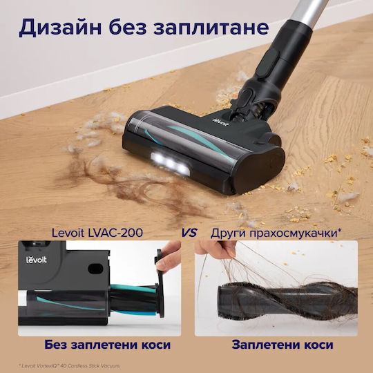Levoit LVAC-200 Rechargeable 2 in 1 Stick & Handheld Vacuum 22.2V White