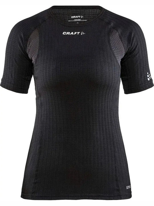 Craft Tricou Termic cu Mâneci Scurte pentru Femei Negru