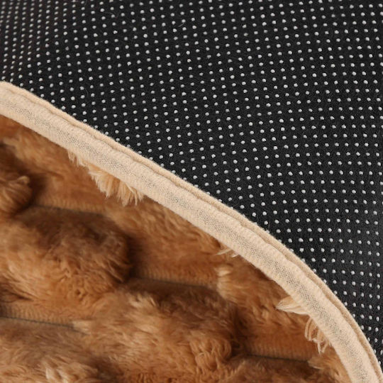 Olia Home Неплъзгаща се постелка за баня от микрофибър 2548410 Кафява 60x90 см