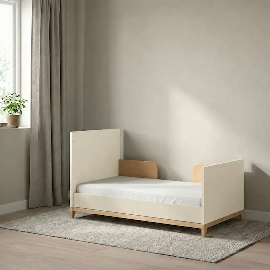 Casababy Zoom Crib Beige with Mattress