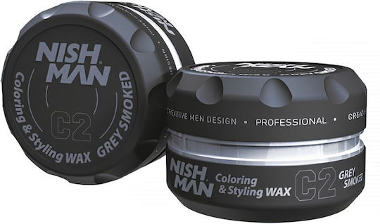 Coloured Hair Wax Grey Grey Nishman 100 Ml