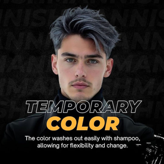 Coloured Hair Wax Grey Grey Nishman 100 Ml