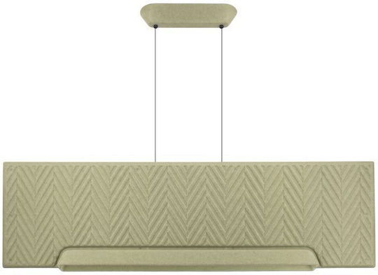 Zambelis Lights LED-Pendelleuchte Grün 110x7.5x31 cm