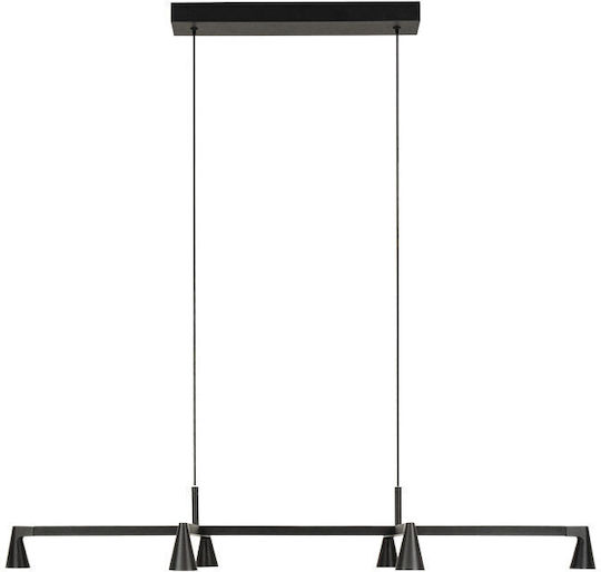 Zambelis Lights Schwarze LED-Schienenpendelleuchte 110x58x110 cm