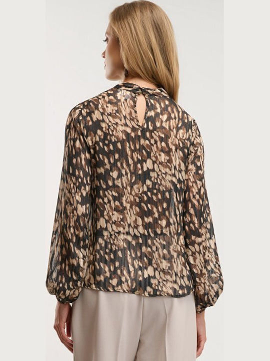 Γυναικεία Μπλούζα Animal Print Καφε