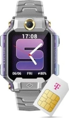 imoo X10 Smartwatch cu Monitor de Puls Roz