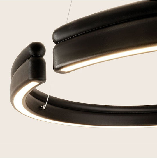Zambelis Lights Triac Pendelleuchte Schwarz LED 80x6 cm