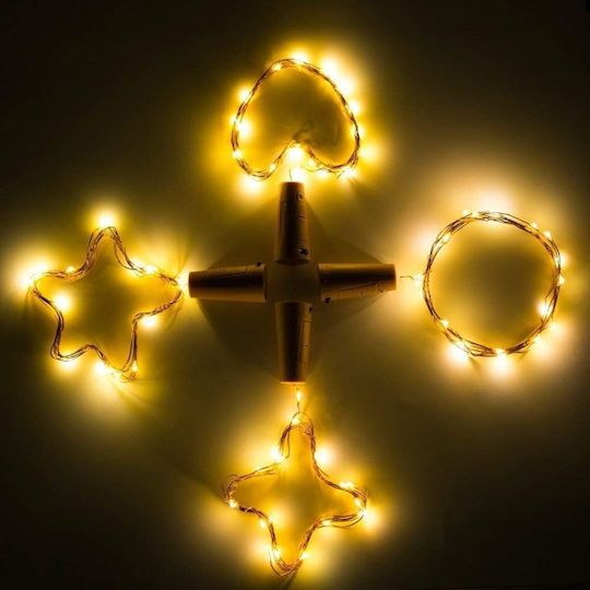Διακοσμητικό Φωτιστικό Lights 2 LED Θερμό Λευκό Μπουκάλι 12τμχ 20εκ.