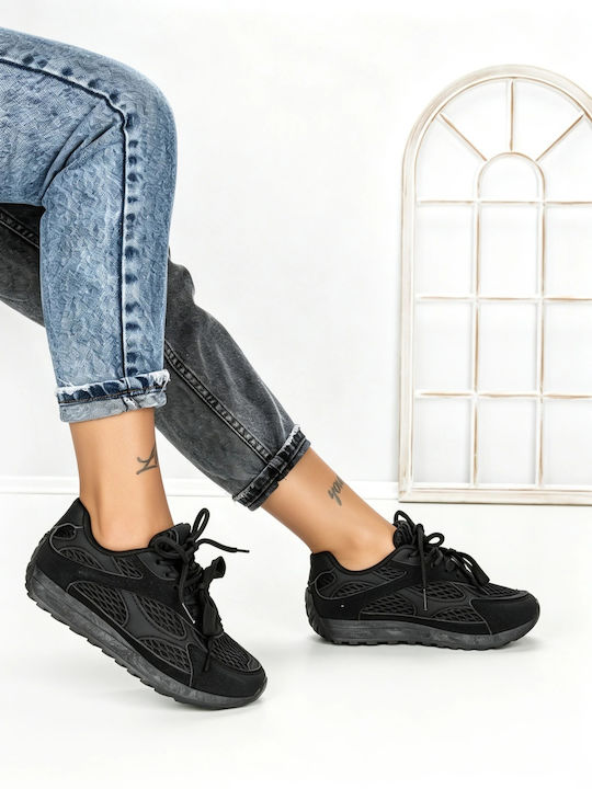 Sneakers Flatforms pentru Femei Negri