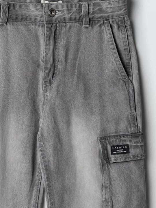 Kids' Grey Jeans Trousers