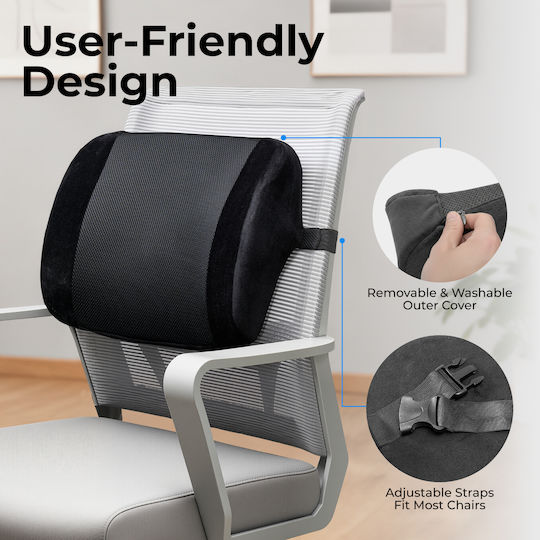 Lumivida Ιατρικό Μαξιλάρι Πλάτης Memory Foam