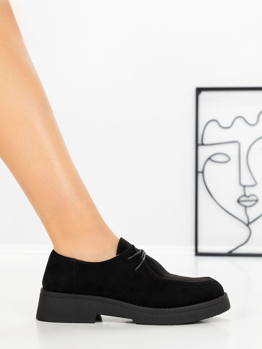 Damen Flatform-Sneakers Schwarz
