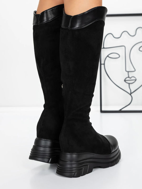 Damenstiefel mit Hohem Absatz Schwarz