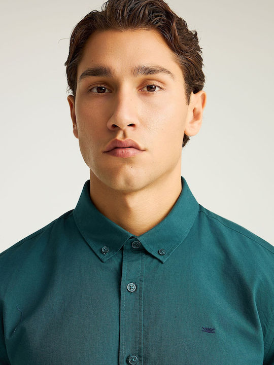 Long Sleeve Shirt in Regular Fit Blue
