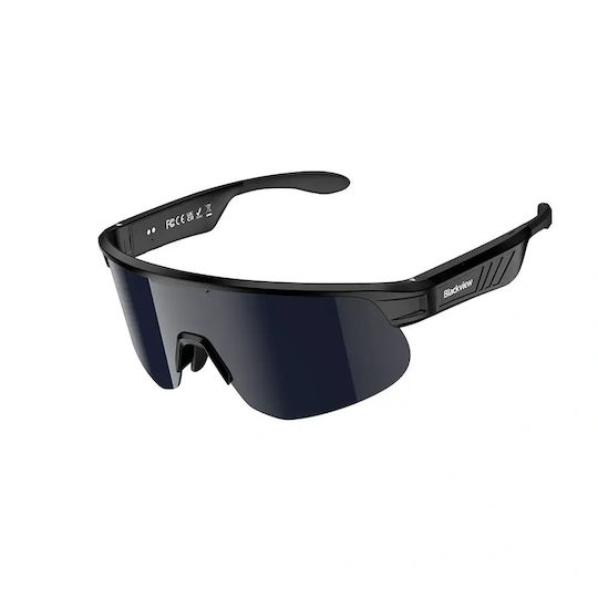 BlackView Fahrradbrille mit schwarzem Rahmen und dunklen Gläsern