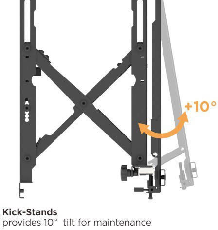 Brateck Video Wall Quick Release Full Service Wall Mount 60x40 70kg