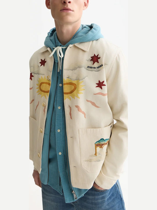 Scotch & Soda Μακρυμάνικo Overshirt Eggnog 183637-0270