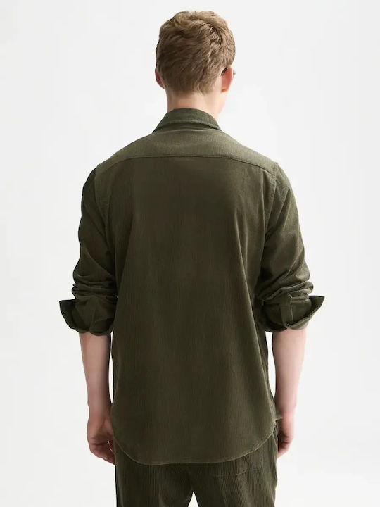 Scotch & Soda Cămașă din Catifea Raiată Regular Fit Verde Scotch & Soda Cămașă din Catifea Raiată Regular Fit Verde