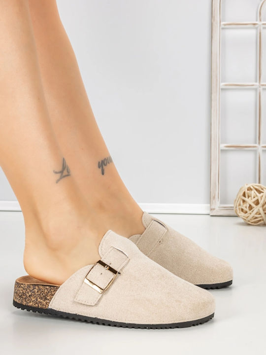 Beige Women's Winter Slippers