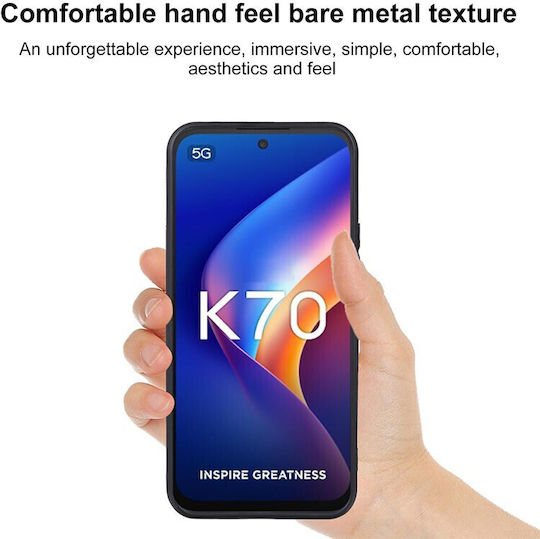Матов Гъвкав Силиконов Калъф Black Tcl K70 5g