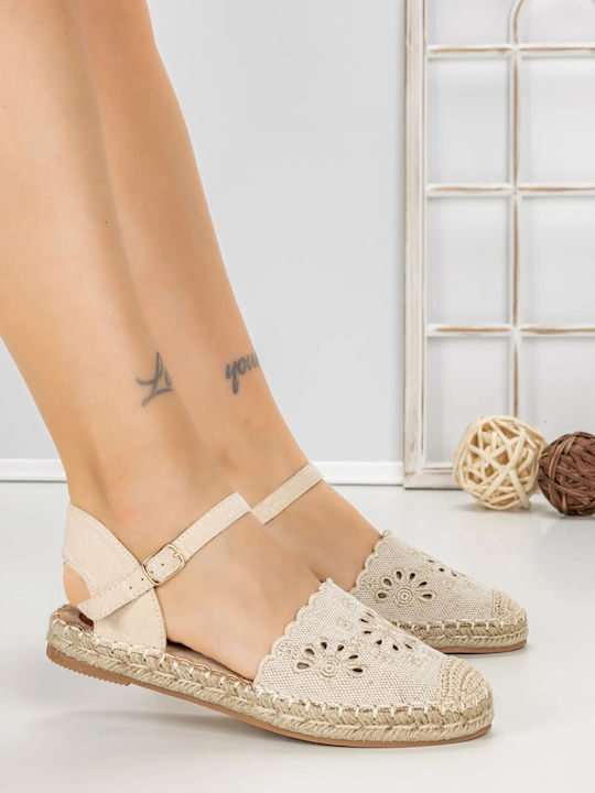 Espadrile pentru Femei de Culoare Bej