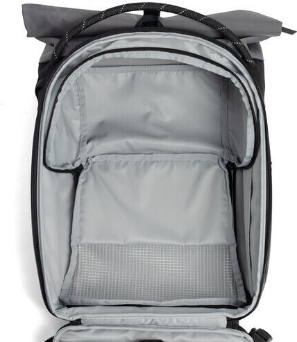 Schwarzer Kamerarucksack f\u00fcr Fotoapparate