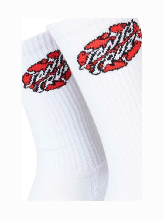 Santa Cruz Broken Dot Коледни Чорапи White