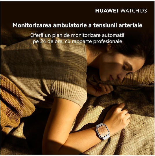 Huawei Watch D3 Aluminium 46mm with Electrocardiogram (Black)
