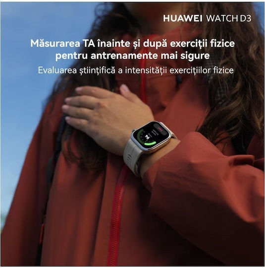 Huawei Watch D3 Aluminium 46mm with Electrocardiogram (Black)