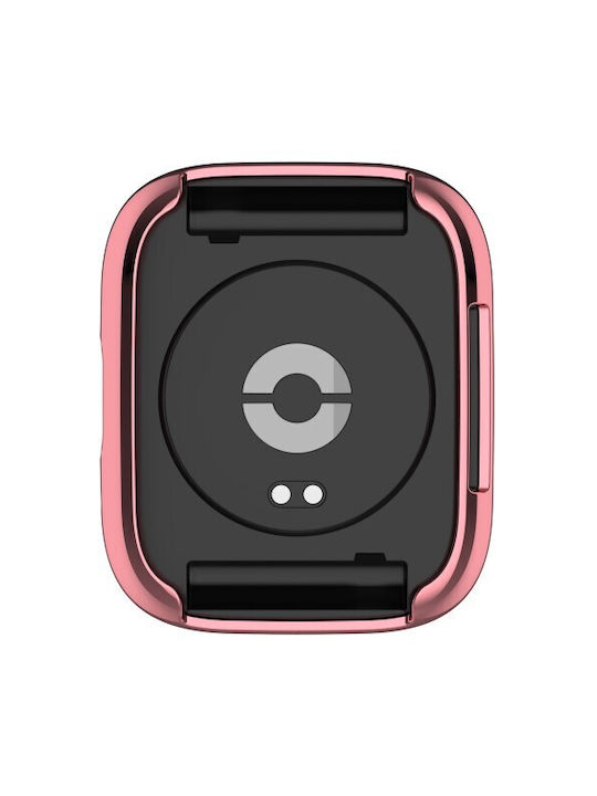 Силиконов Калъф с Електролитно Покритие Xiaomi Redmi Watch 3 Lite Watch 3 Active Розово Златисто