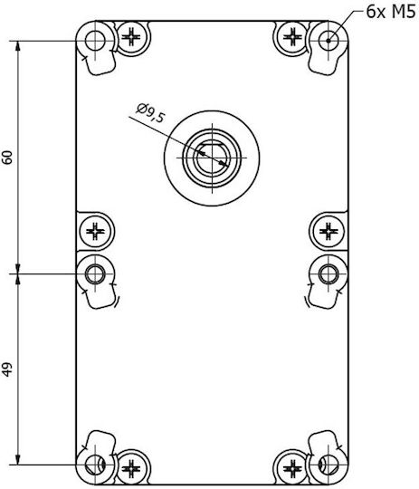Електрически мотор-редуктор за пелетна печка Kenta K9189251 9,5 mm 4 rpm Edilkamin Italiana Camini Palazzetti Cadel Karmek One Ambiente E Calore Други