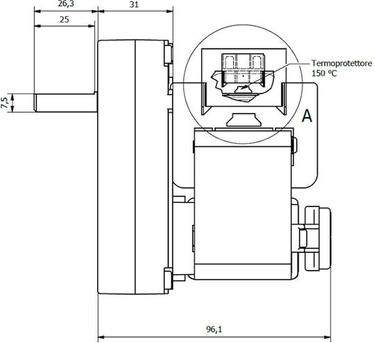 Електрически мотор-редуктор за пелетна печка Kenta K9177290 4rpm Fetm Други