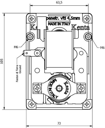 Електрически мотор-редуктор за пелетна печка Kenta K9177290 4rpm Fetm Други