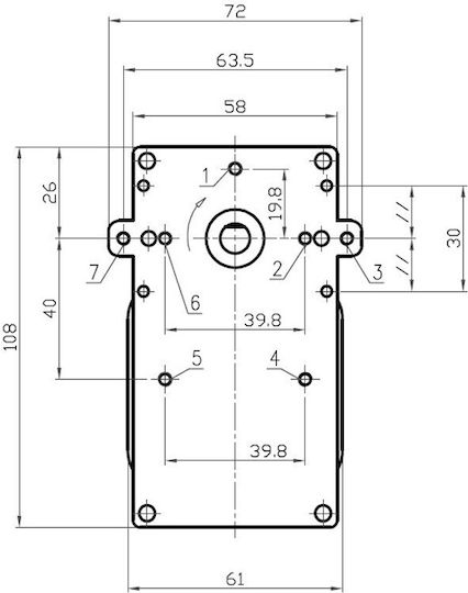 Електрически мотор-редуктор за пелетна печка Kenta K9117162 5rpm Foqus Lafat Kenda Други