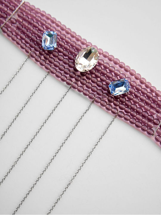 Kaleido Choker in Gold-Plated Steel Lilac