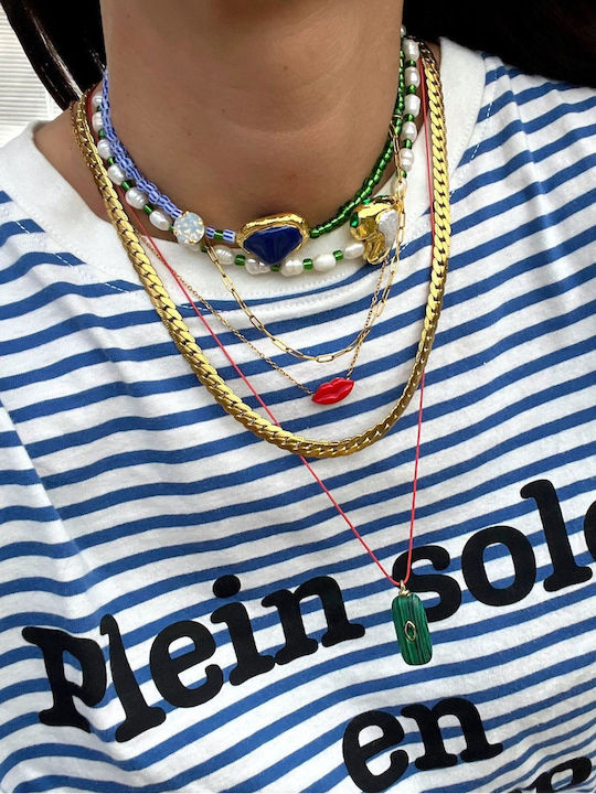 Kaleido Choker in Gold-Plated Steel