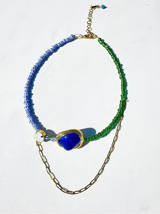 Kaleido Choker in Gold-Plated Steel