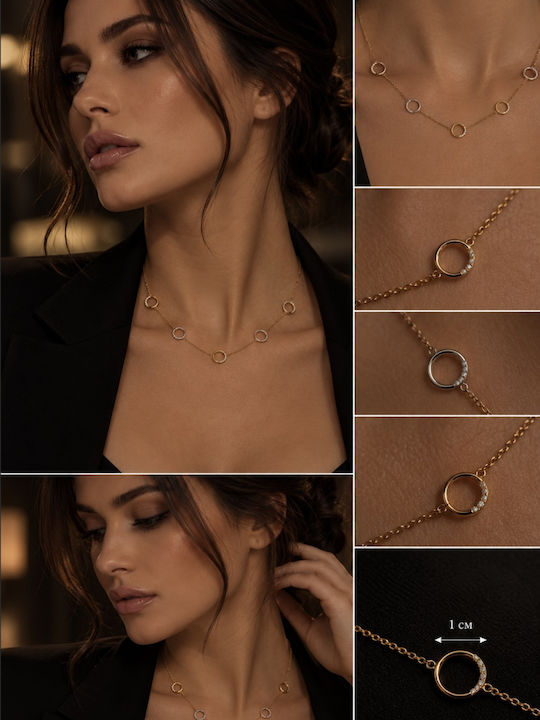 Colier din Aur de 14K cu Zircon Colier din Aur de 14K cu Zircon