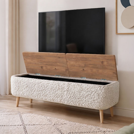 Luno De Podea Alb 120x30x45 cm Luno De Podea Alb 120x30x45 cm