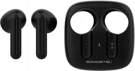Somostel SMS-J41 In-Ear Bluetooth-Kopfhörer mit Ladecase, Schwarz